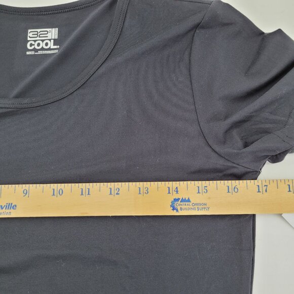 32 DEGREES Women's SMALL Black Cool Relaxed Sleep T-Shirt Breathable Comfortable - Picture 8 of 8